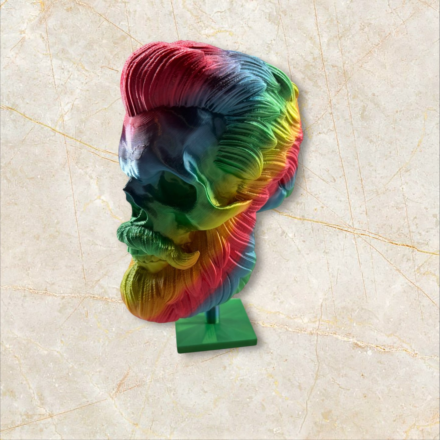 Bearded Skull With Stand