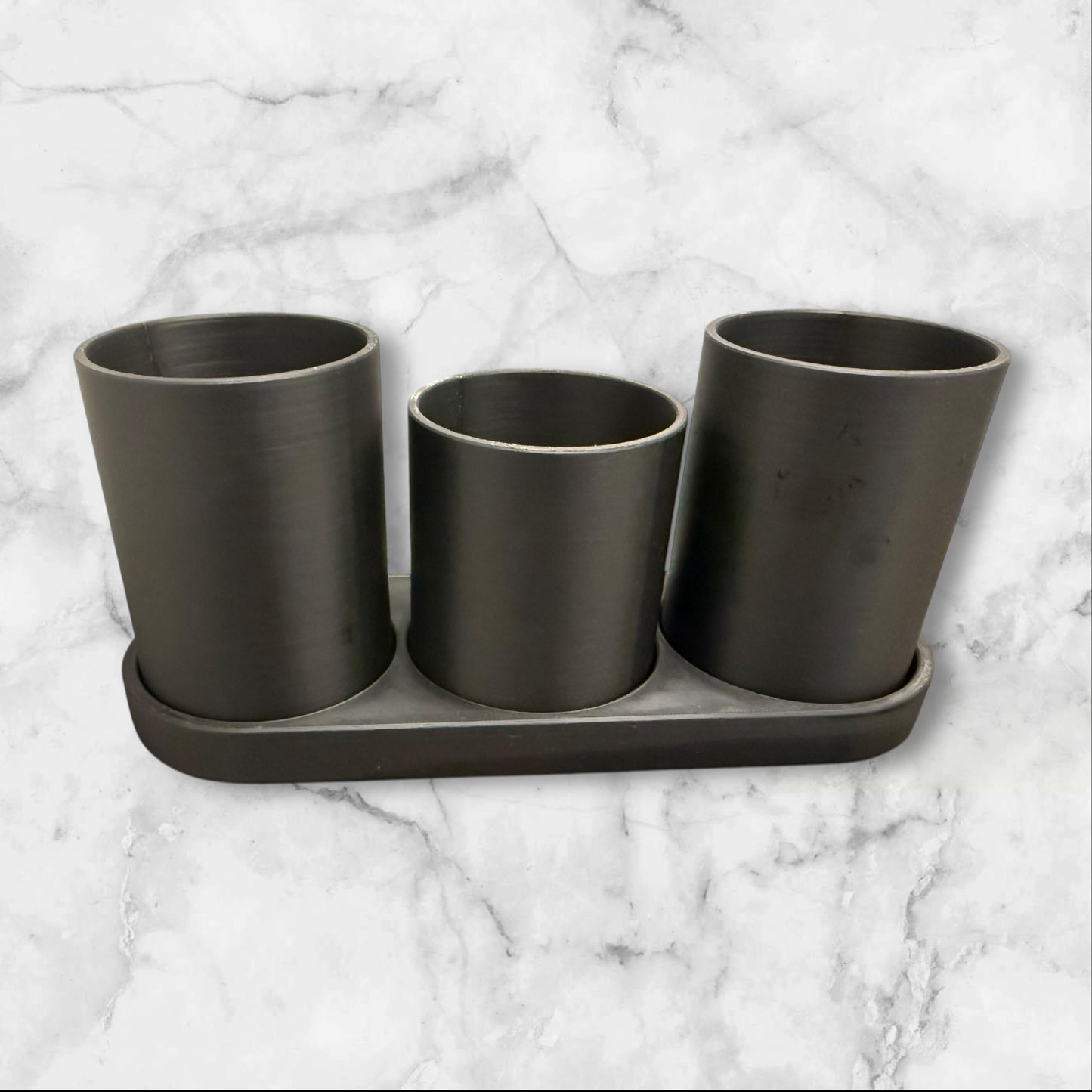 Toothbrush holder with cups