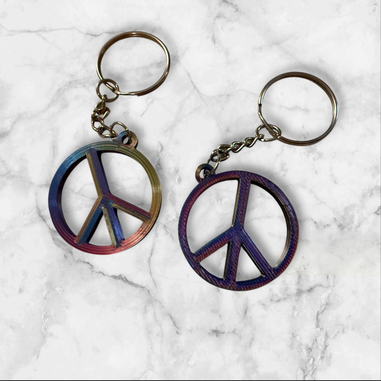 Peace Sign Keychains
