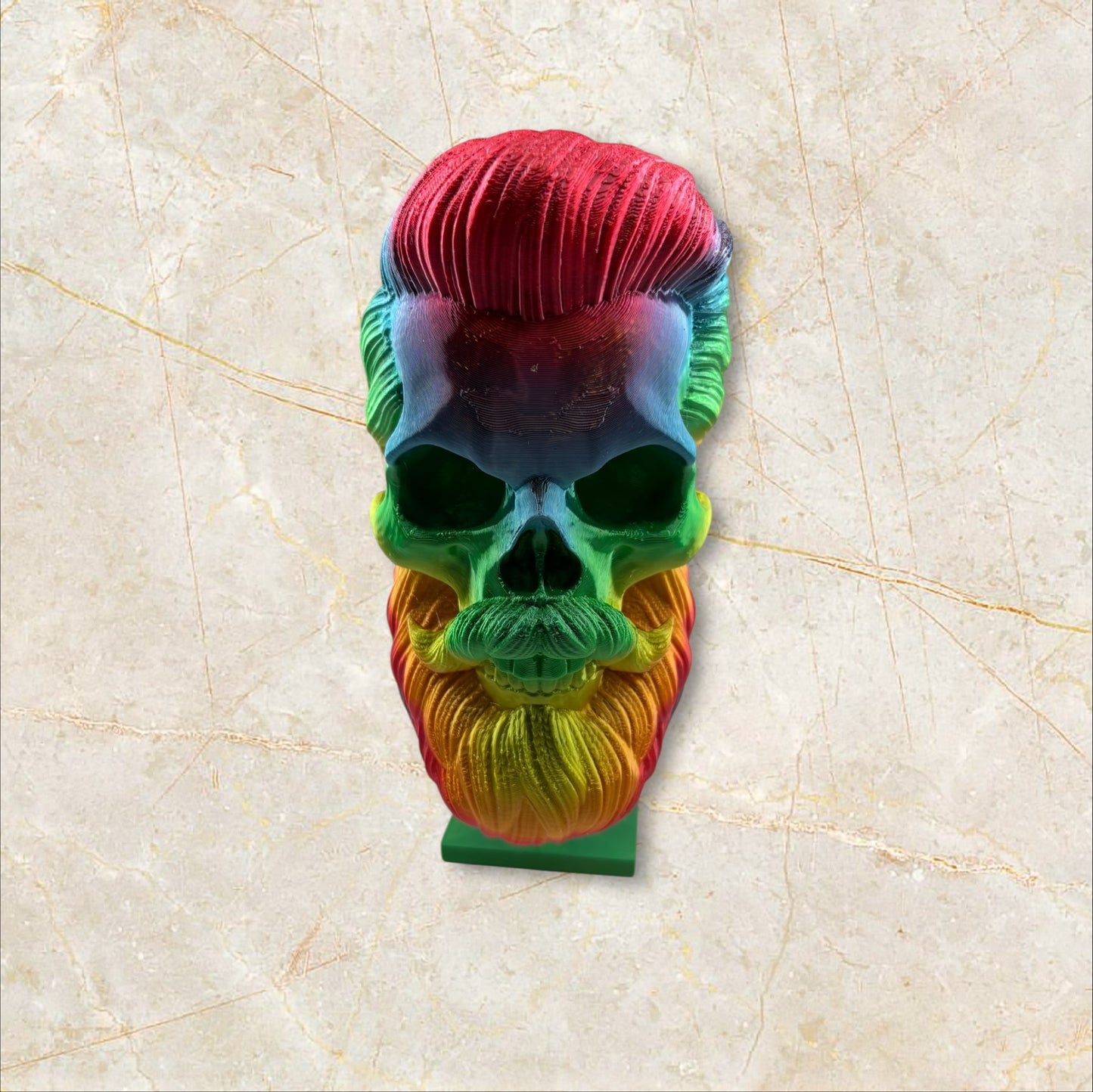 Bearded Skull With Stand