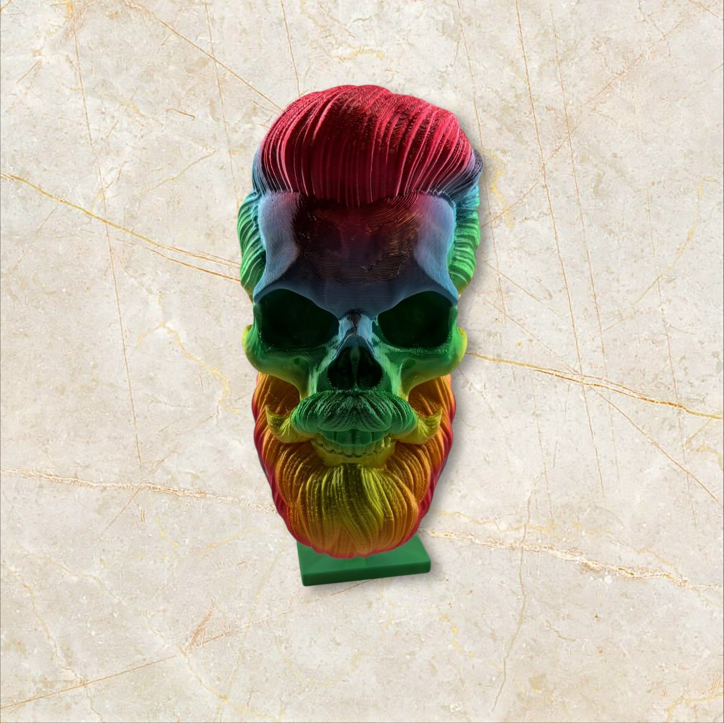 Bearded Skull With Stand