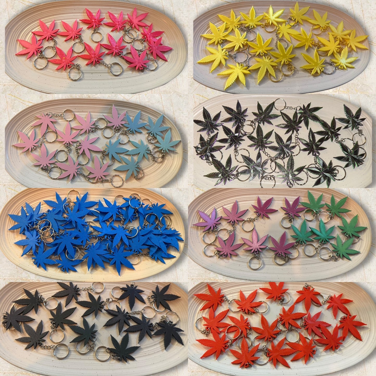 Pot Leaf Keychains