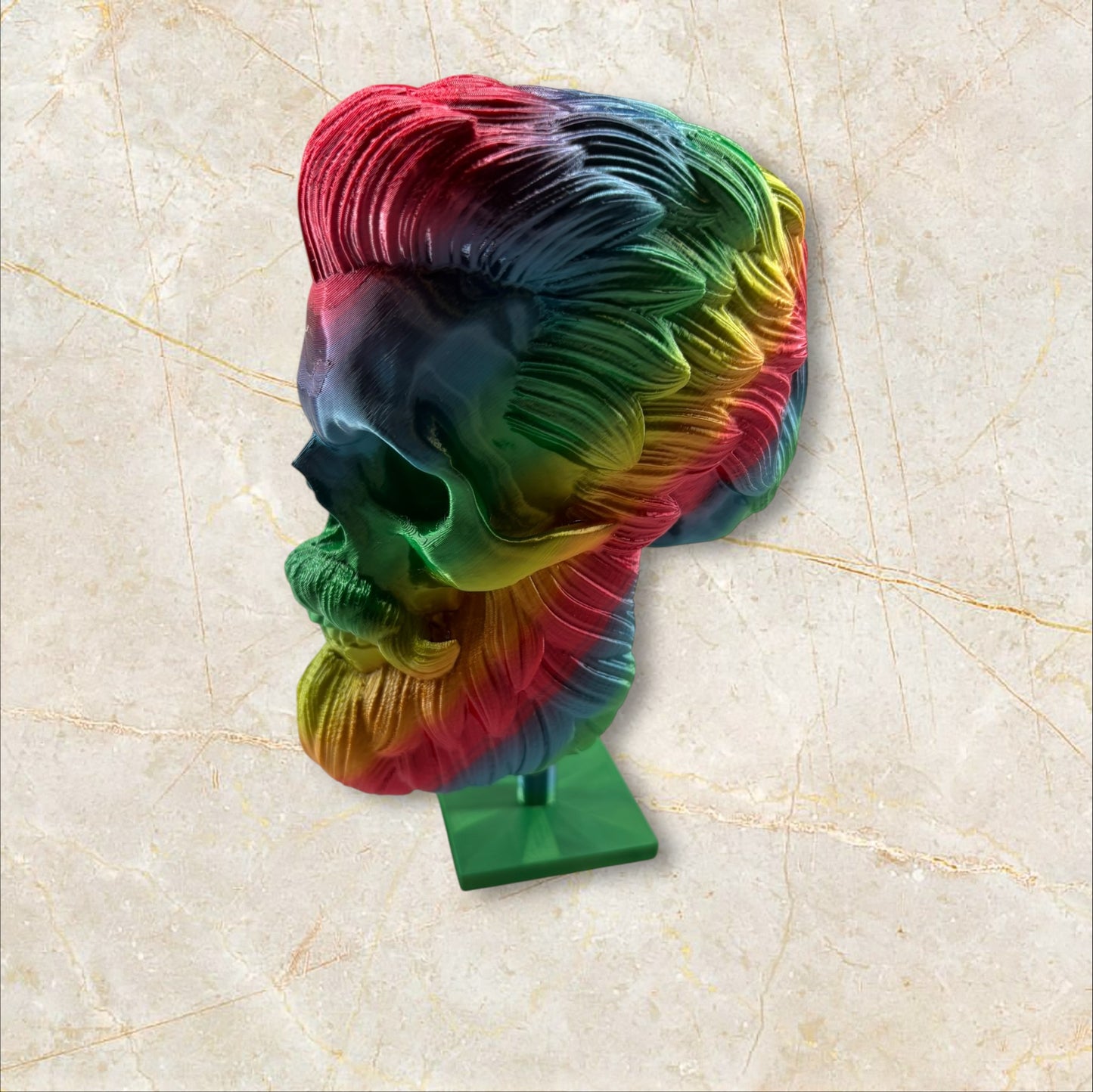Bearded Skull With Stand
