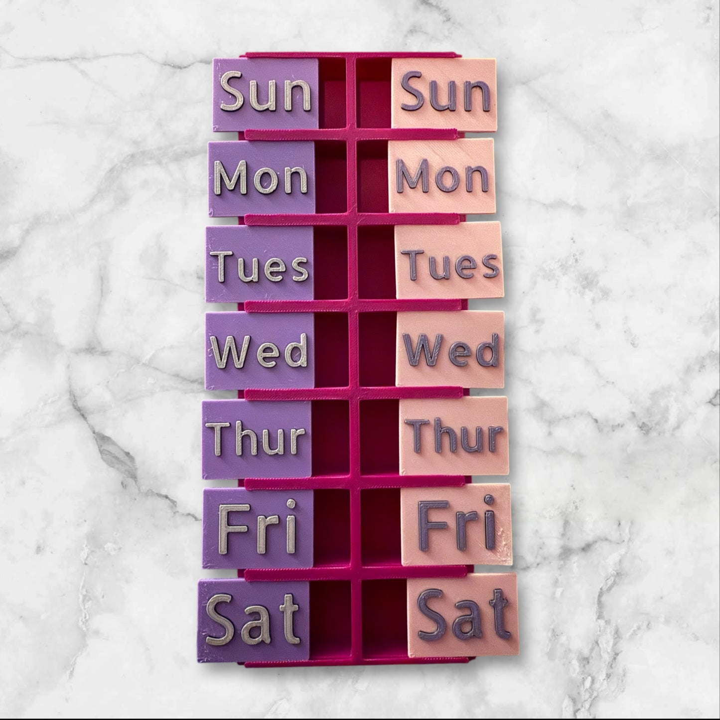 Large Weekly pill holder morning/afternoon