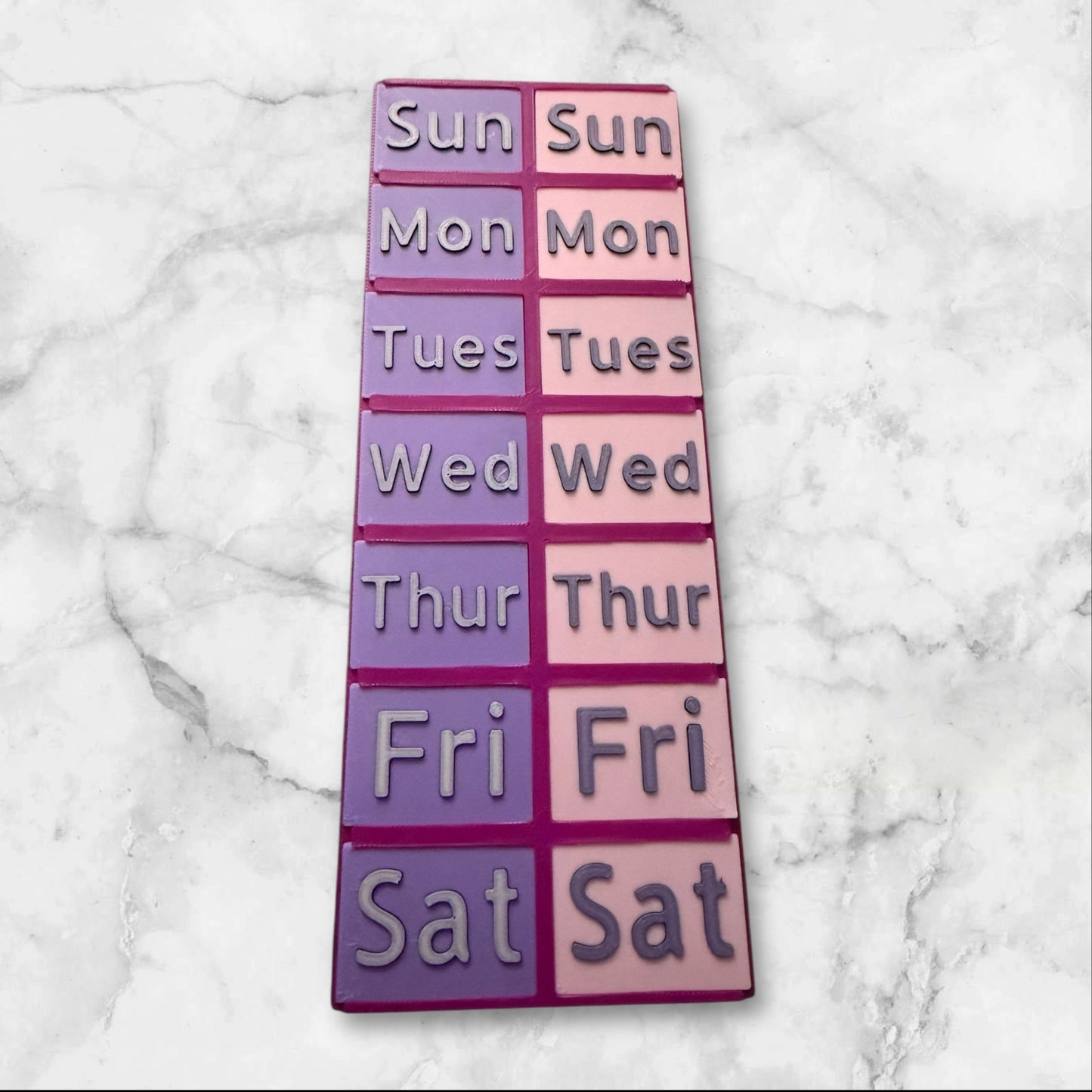 Large Weekly pill holder morning/afternoon