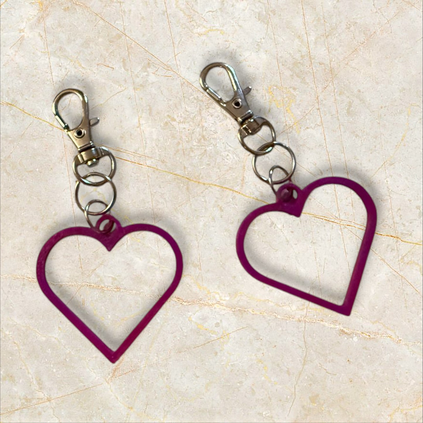 Hollow Hearts Keychains