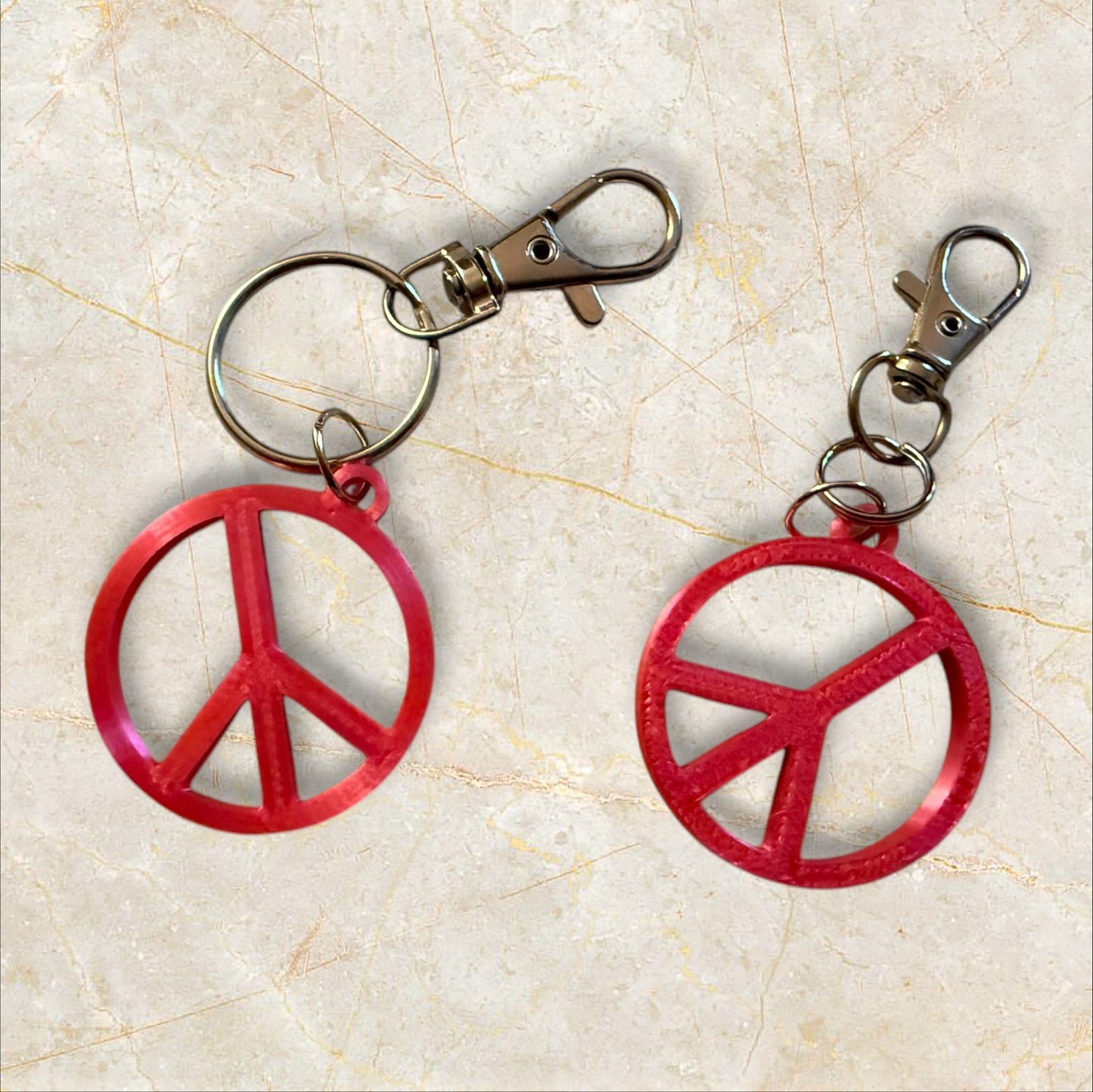 Peace Sign Keychains