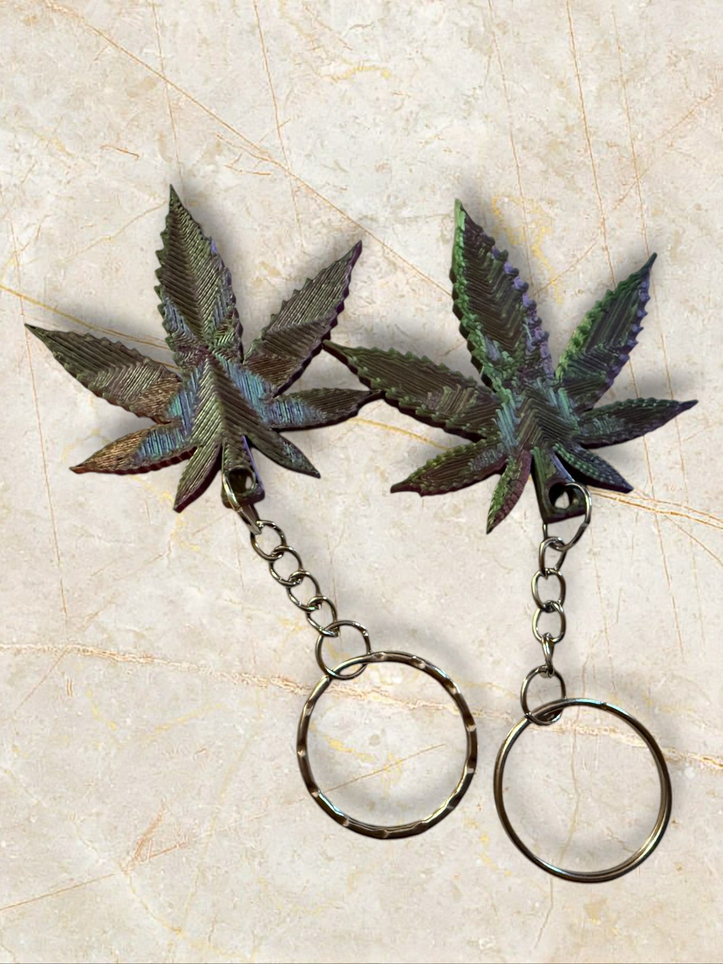 Pot Leaf Keychains