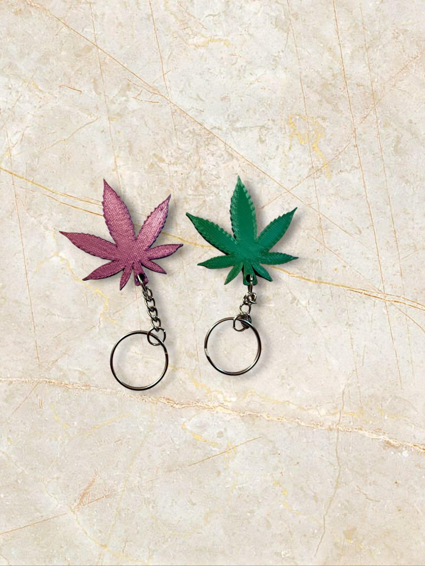 Pot Leaf Keychains