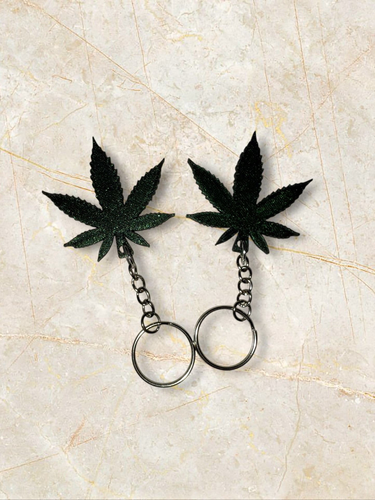 Pot Leaf Keychains