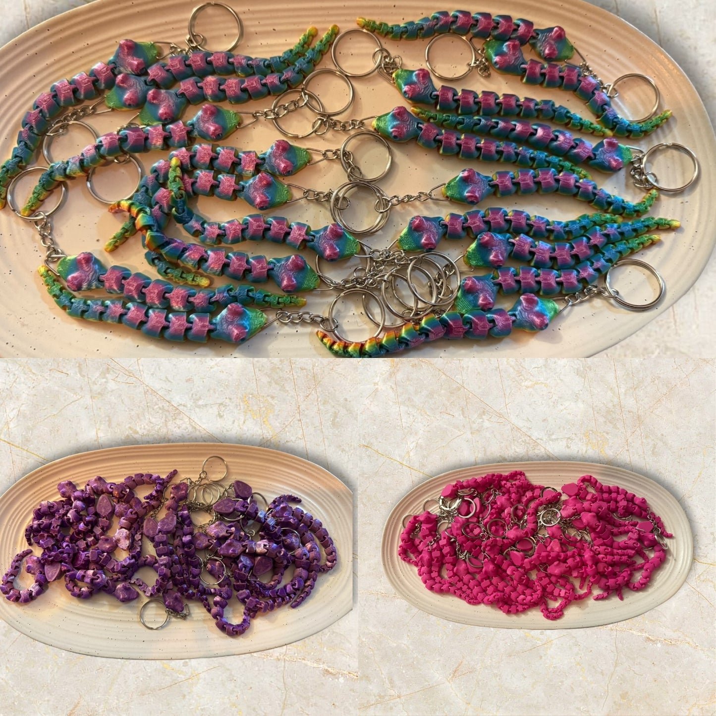 Mini Snake Keychains