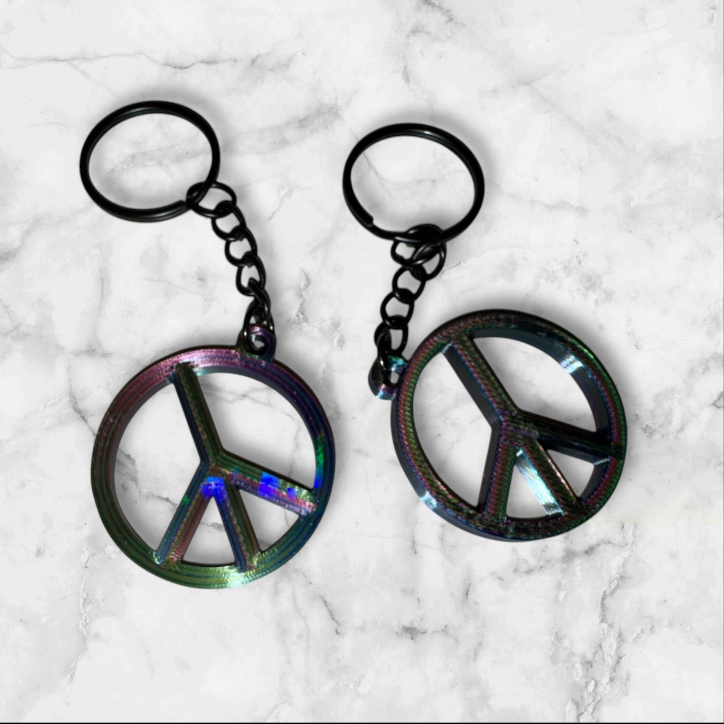 Peace Sign Keychains
