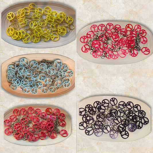 Peace Sign Keychains