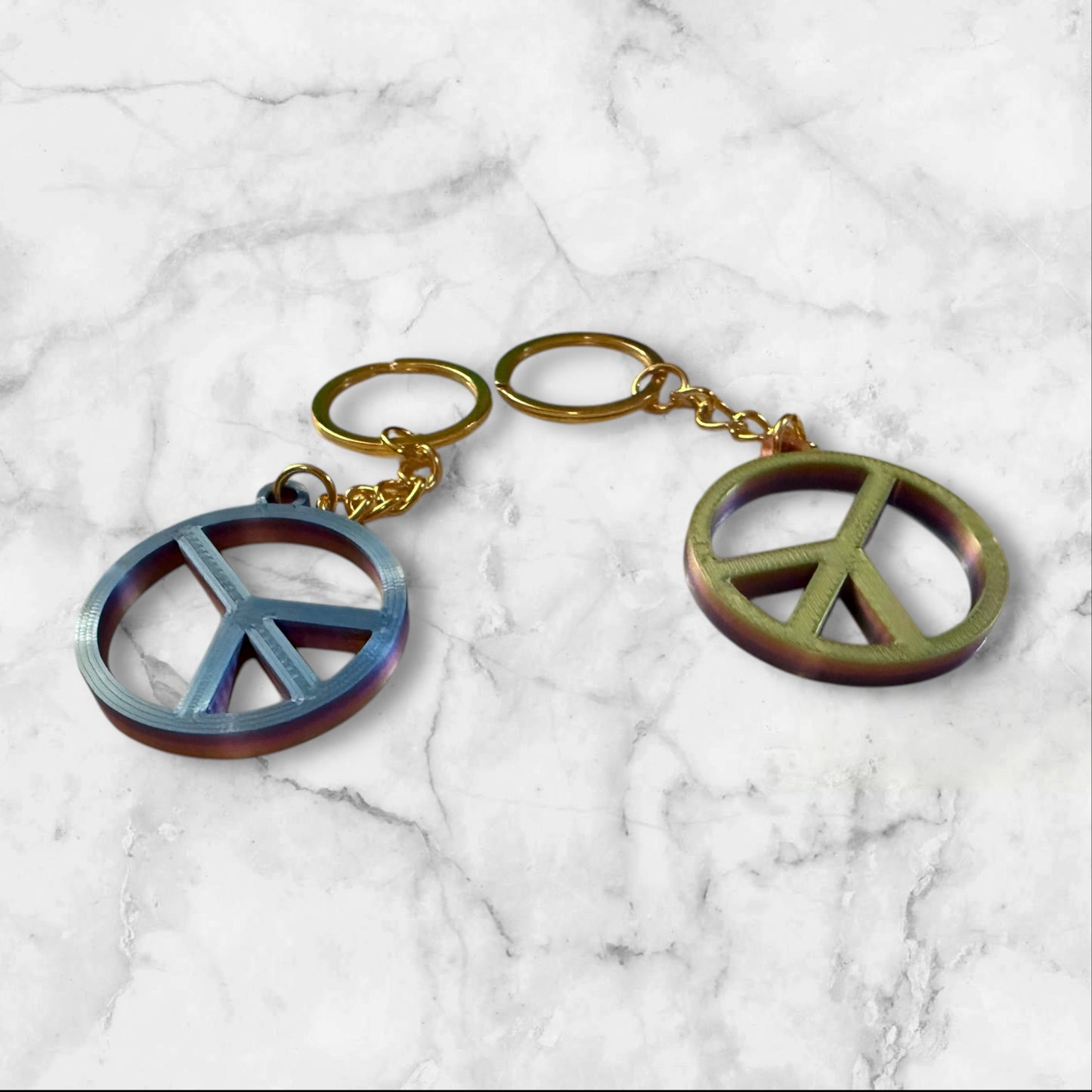 Peace Sign Keychains
