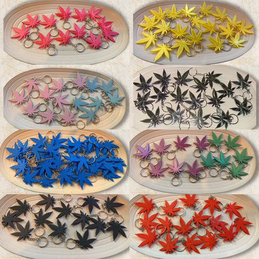Pot Leaf Keychains