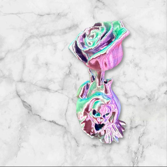 Rose coming out of a heart