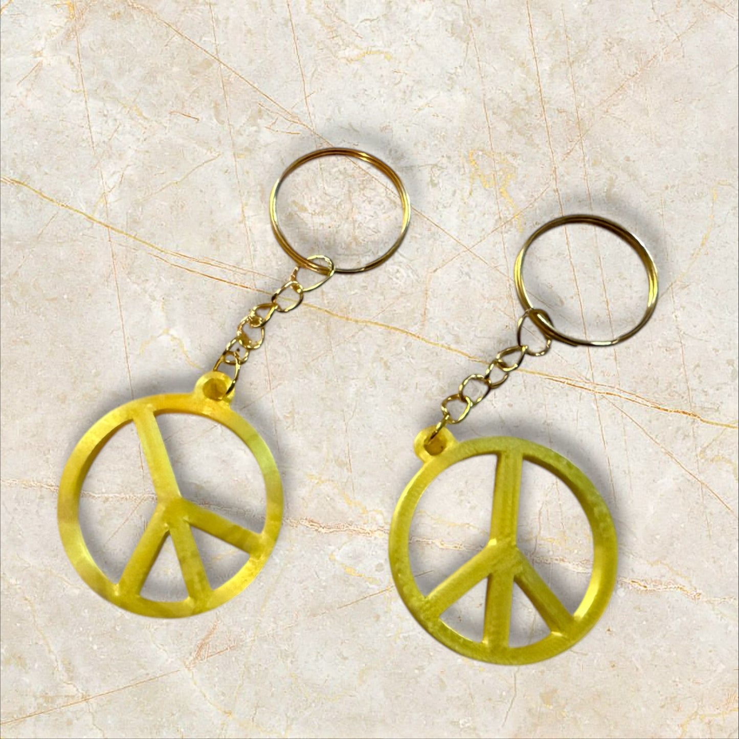 Peace Sign Keychains