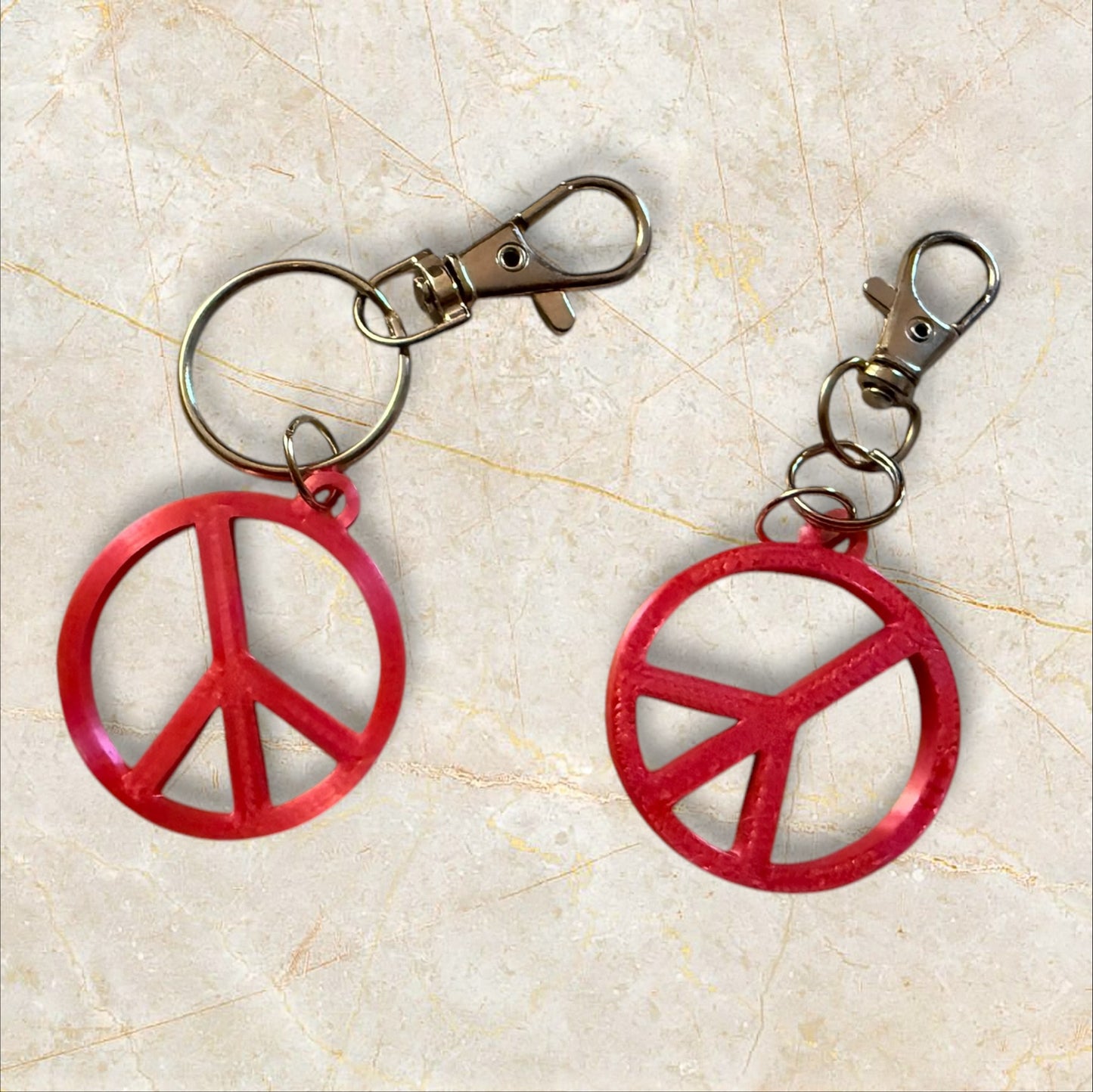 Peace Sign Keychains