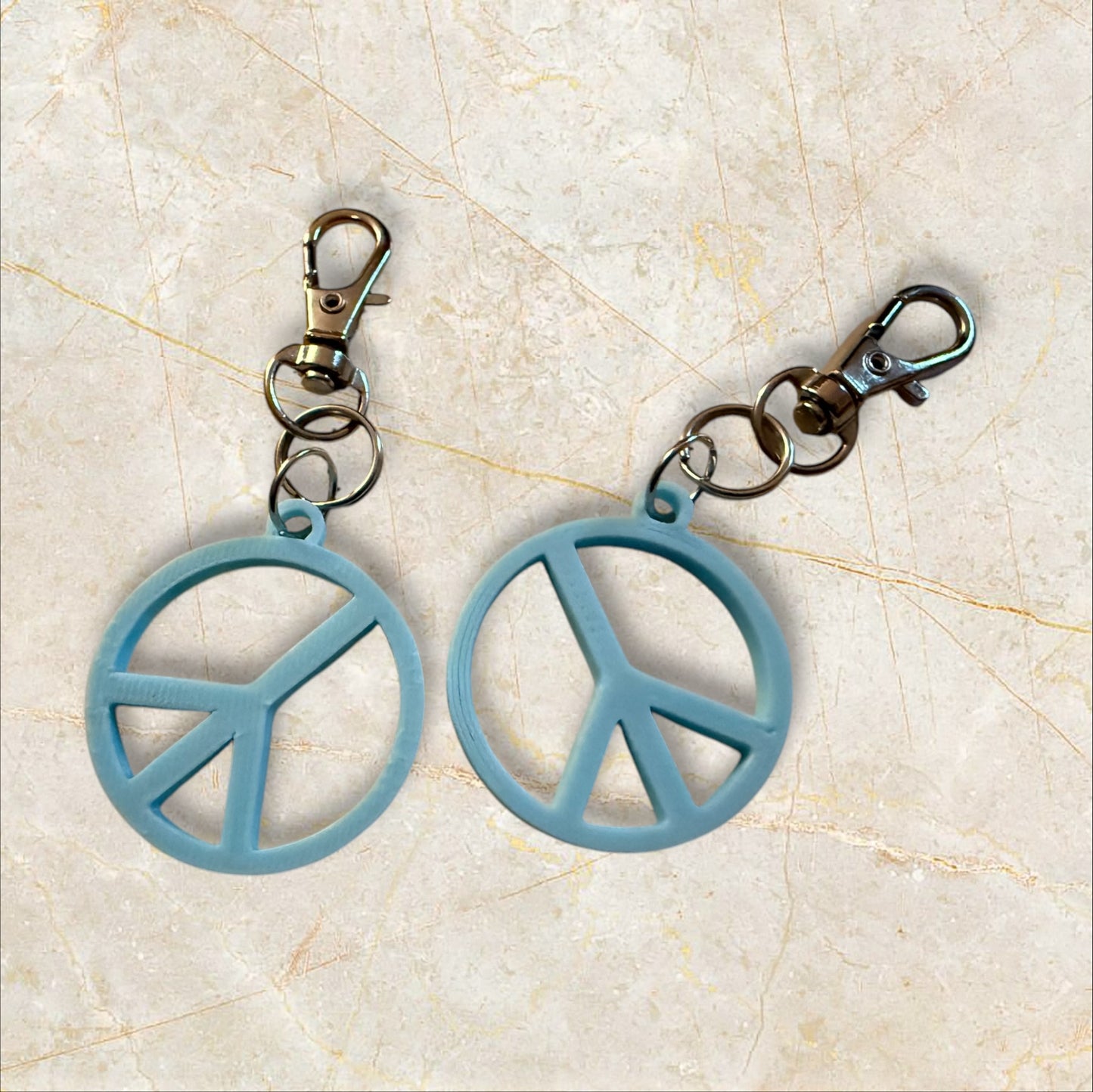 Peace Sign Keychains