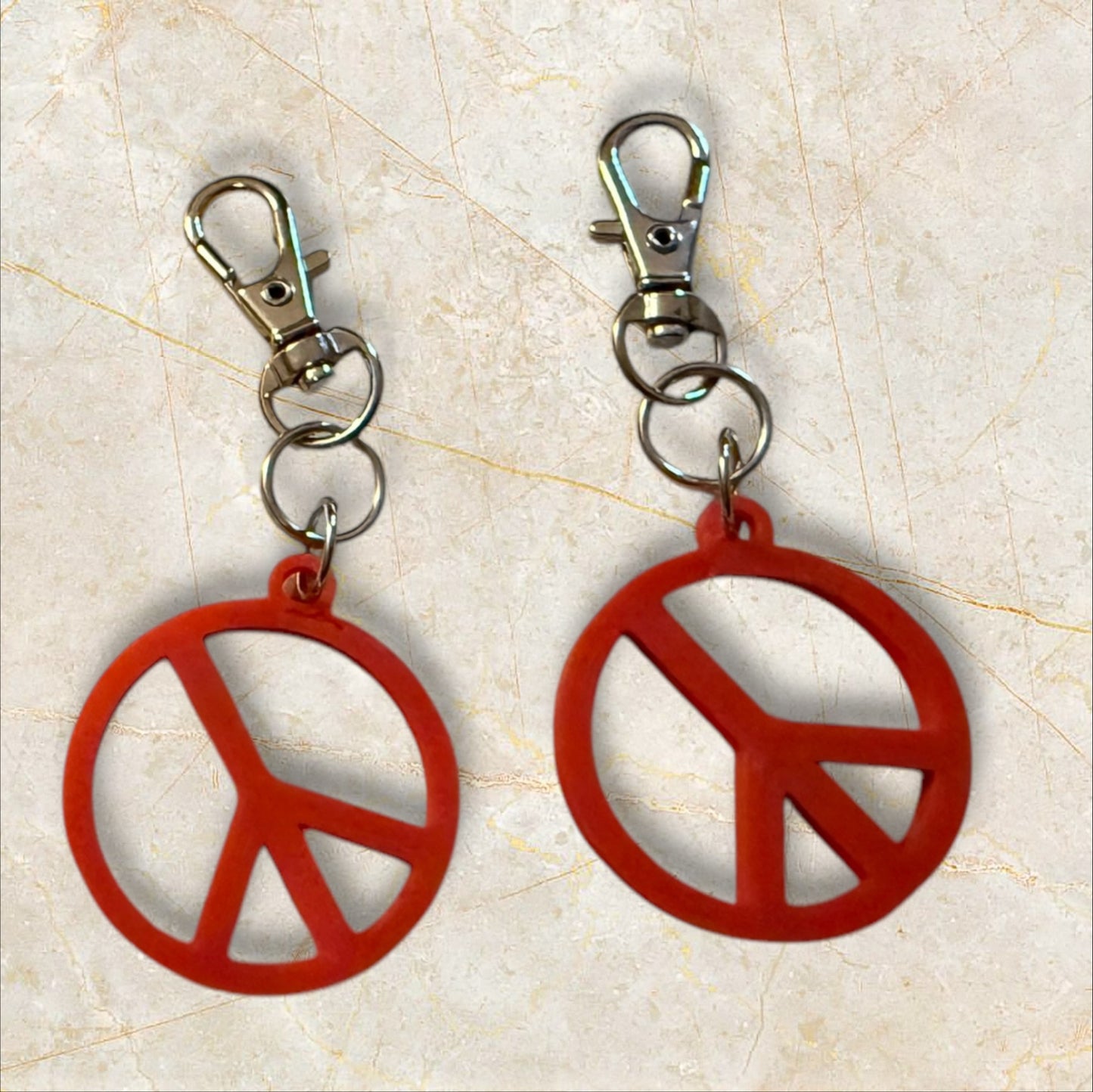 Peace Sign Keychains