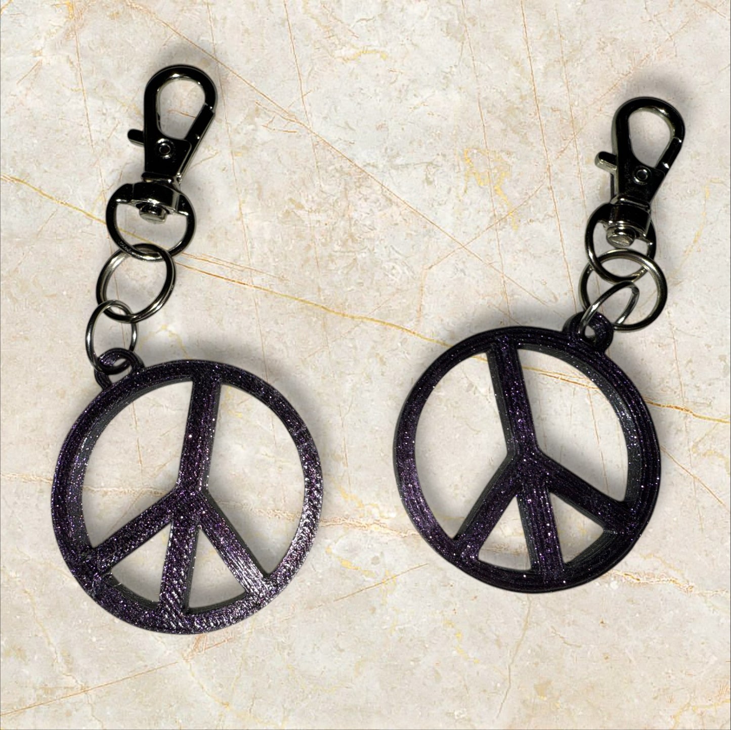 Peace Sign Keychains